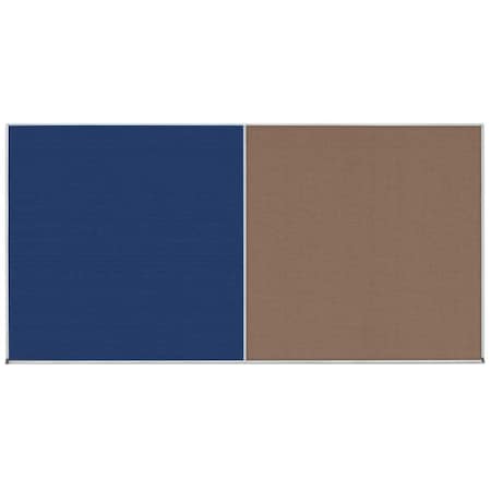 United Visual Products Enclosed Corkboard, 1 Door, 24"x36", 4" Fra UV3415-BRONZE-BLACK